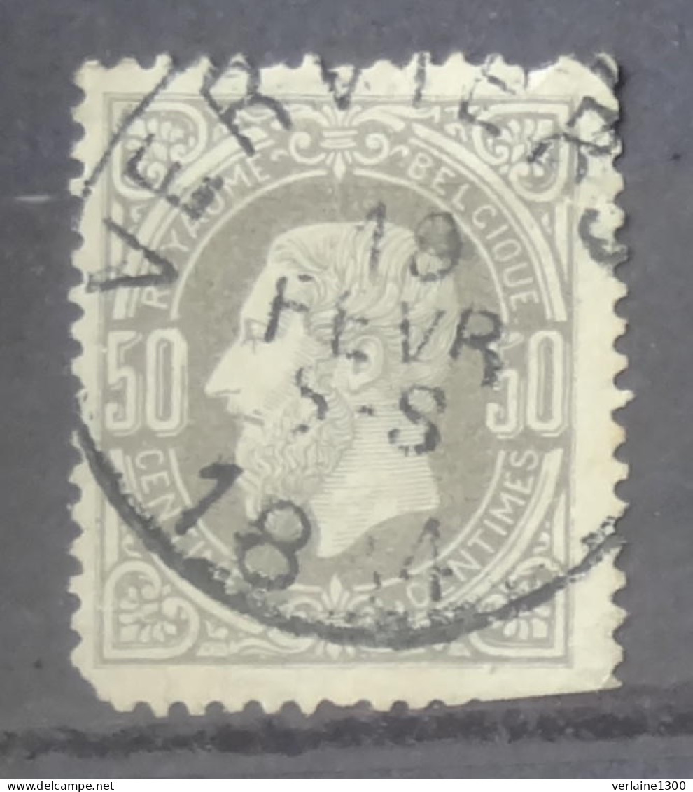 35 Avec Belle Oblitération Verviers - 1869-1883 Leopoldo II