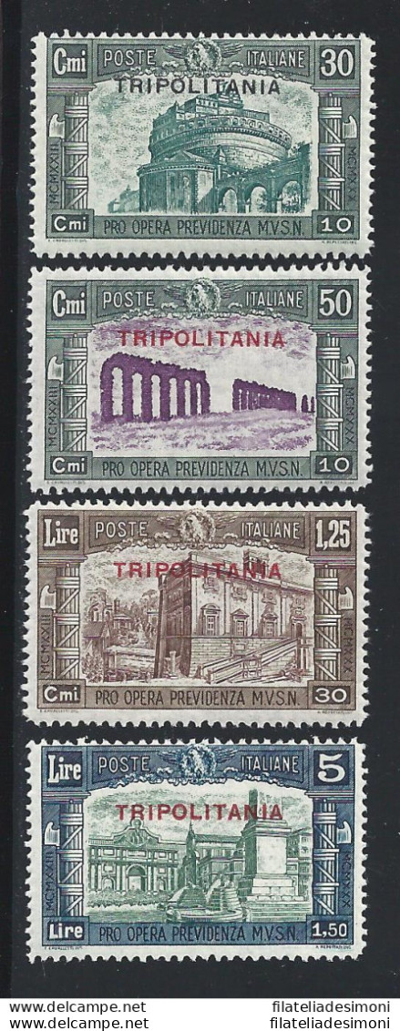 1930 TRIPOLITANIA, N. 69/72 4 Valori MNH** - Tripolitaine