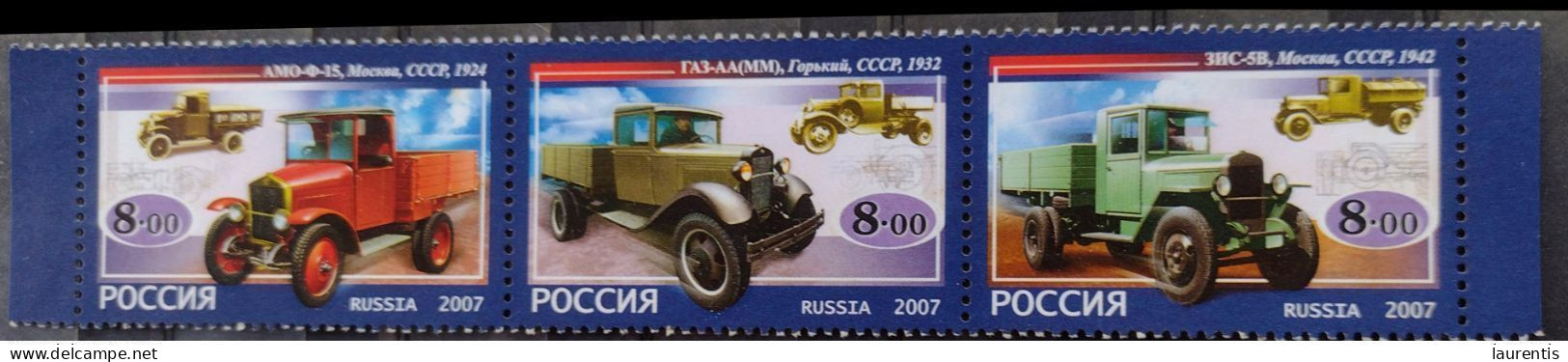 D7467. Trucks - Camions - Russia Yv 7016-18 MNH - 1,26 (3) - Camions