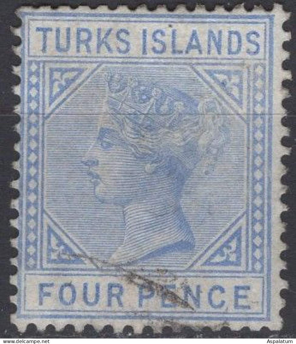 Turks Islands - Definitive - 4 P - Queen Victoria - Mi 19 - 1881 - Andere & Zonder Classificatie