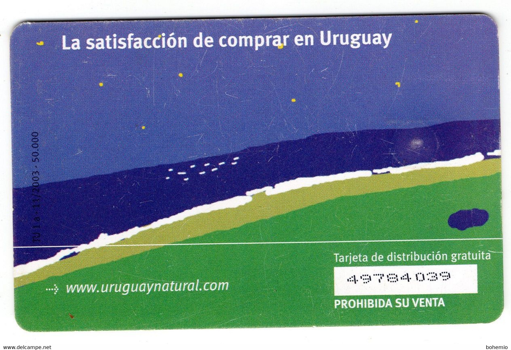 Uruguay Serie Preferencial, Tarjeta Distribución Gratuita - Uruguay