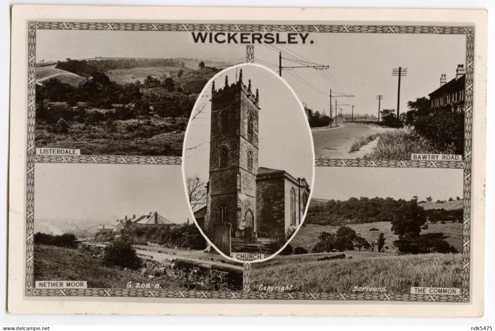 WICKERSLEY - MULTIVIEW, BAWTRY ROAD, NETHER MOOR, LISTERDALE / POSTMARK / LYTHAM, PARK VIEW RD, (UNSWORTH) - Sonstige & Ohne Zuordnung