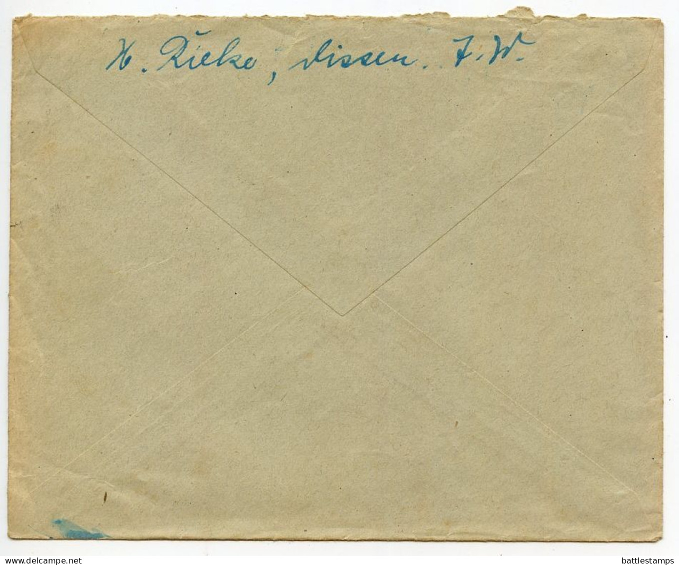 Germany 1930 Cover; Dissen To Schiplage;15pf. Hindenburg; TPO Postmark - Osnabrück-Bielefeld, Bahnpost, Zug 608 - Lettres & Documents