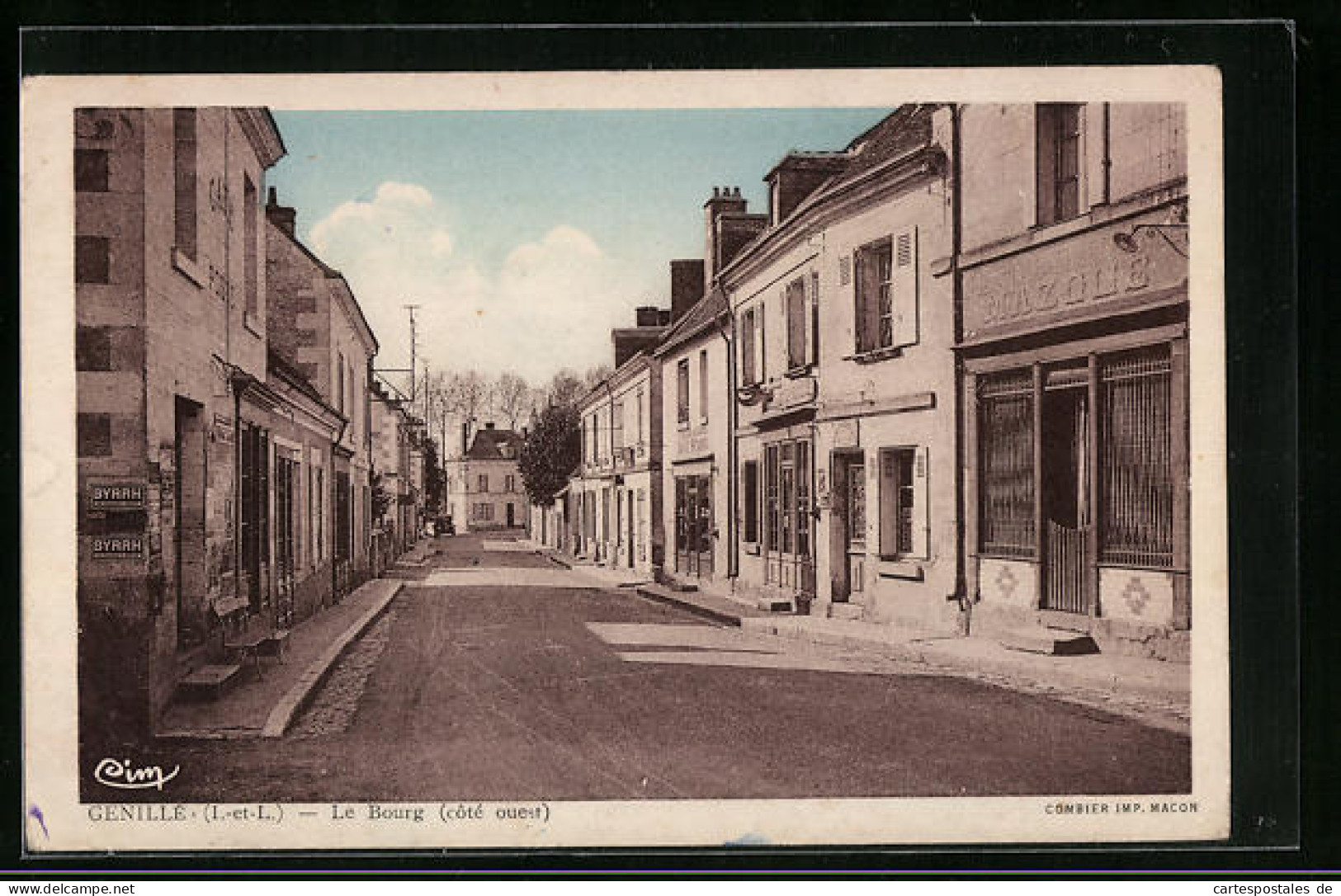 CPA Genillé, Le Bourg, Coté Ouest  - Genillé