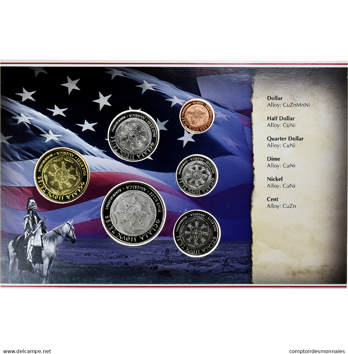 États-Unis, Sovereign Nation Of The Sioux, 1 C. To 1$, FDC - Professionnels/De Société