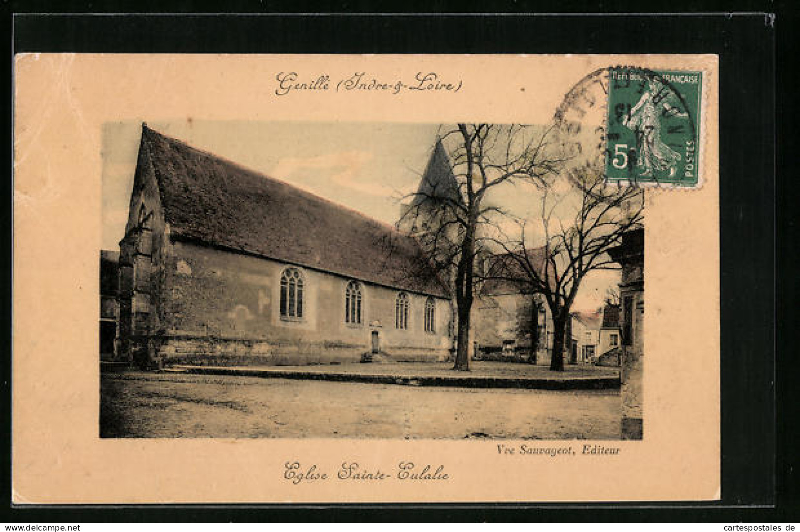 CPA Genillé, Eglise Sainte-Eulalie  - Genillé