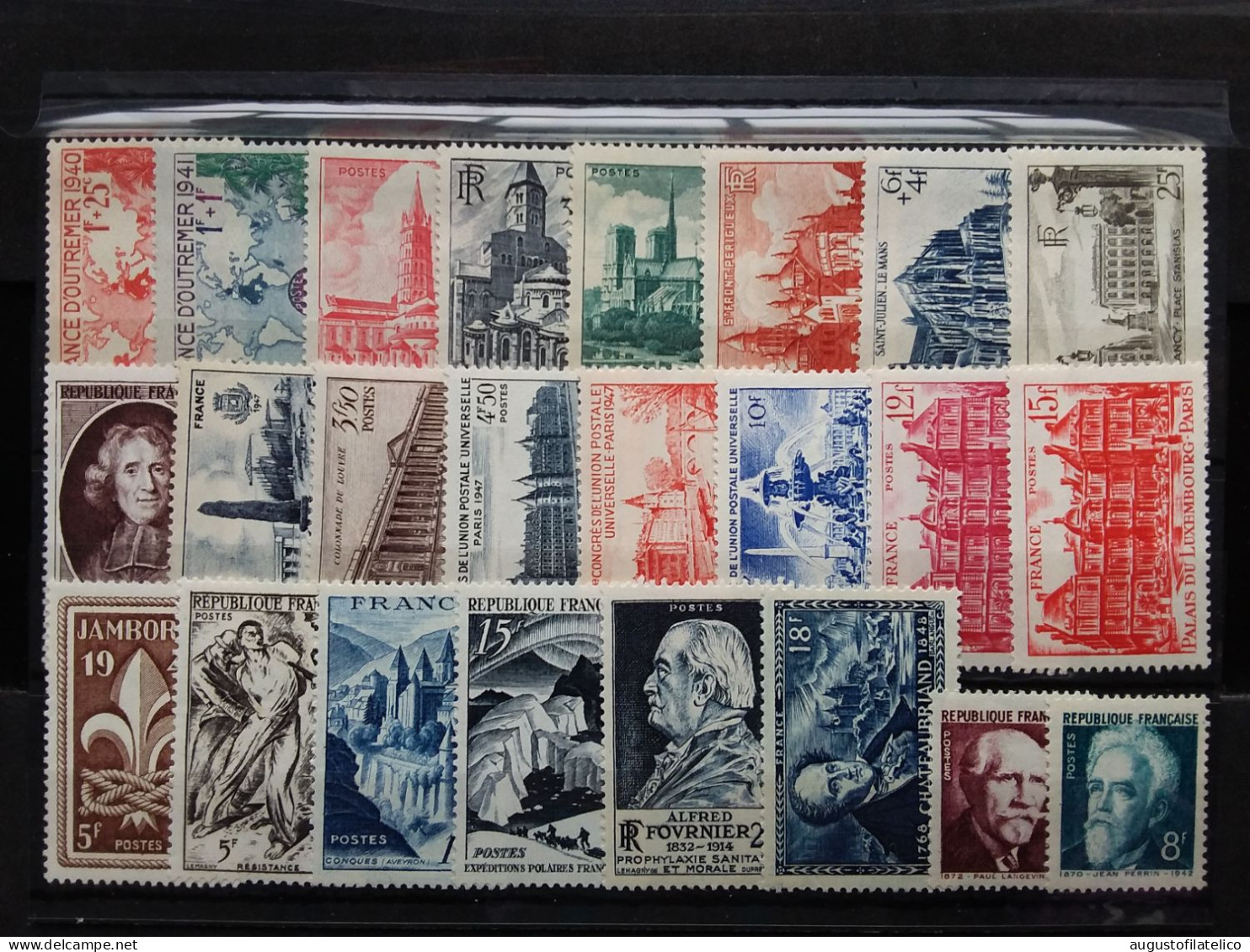 FRANCIA - 24 Valori Anni '40 - Nuovi ** + Spese Postali - Unused Stamps