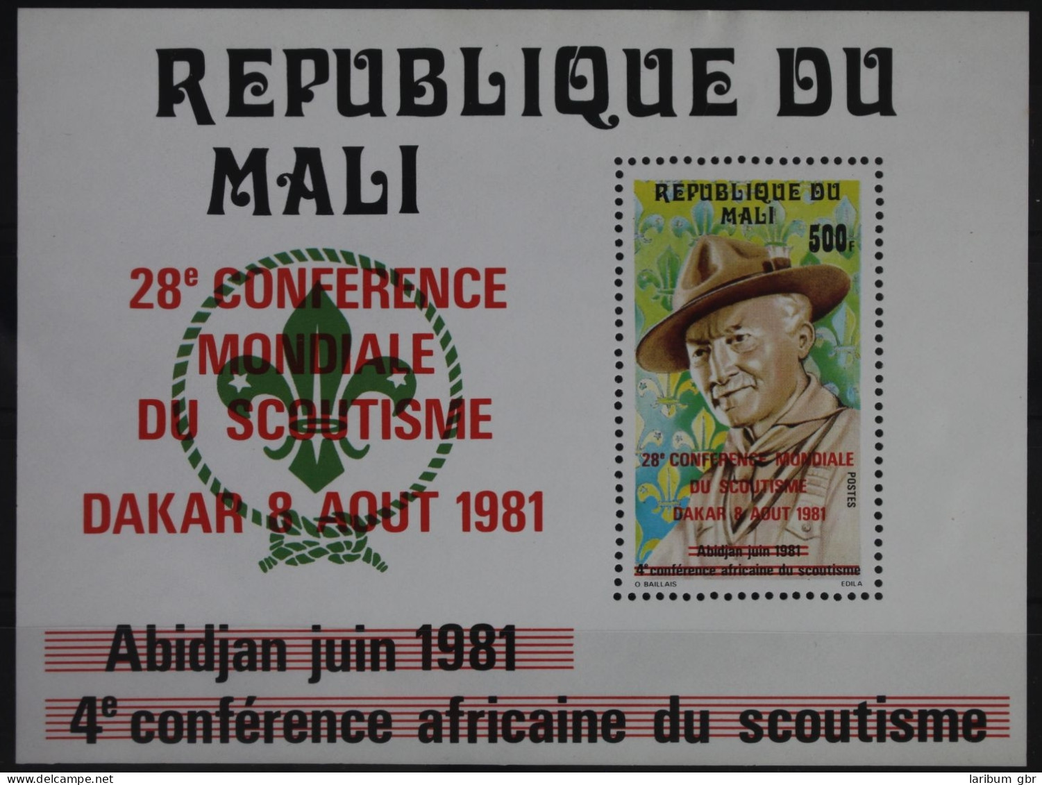 Mali Block 17 Mit 871 Postfrisch #WP300 - Mali (1959-...)