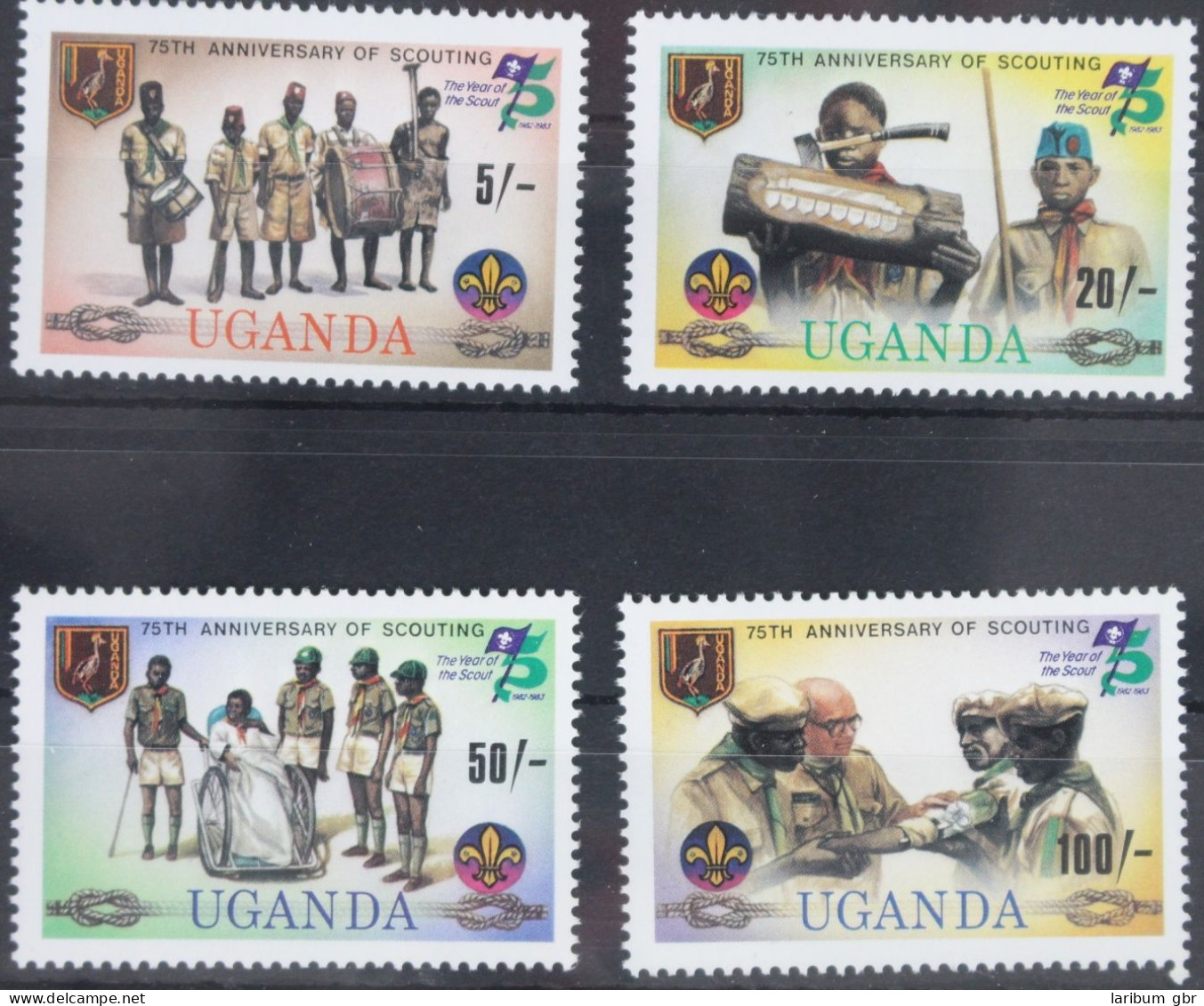 Uganda 338-341 Postfrisch Pfadfinder #WP325 - Uganda (1962-...)