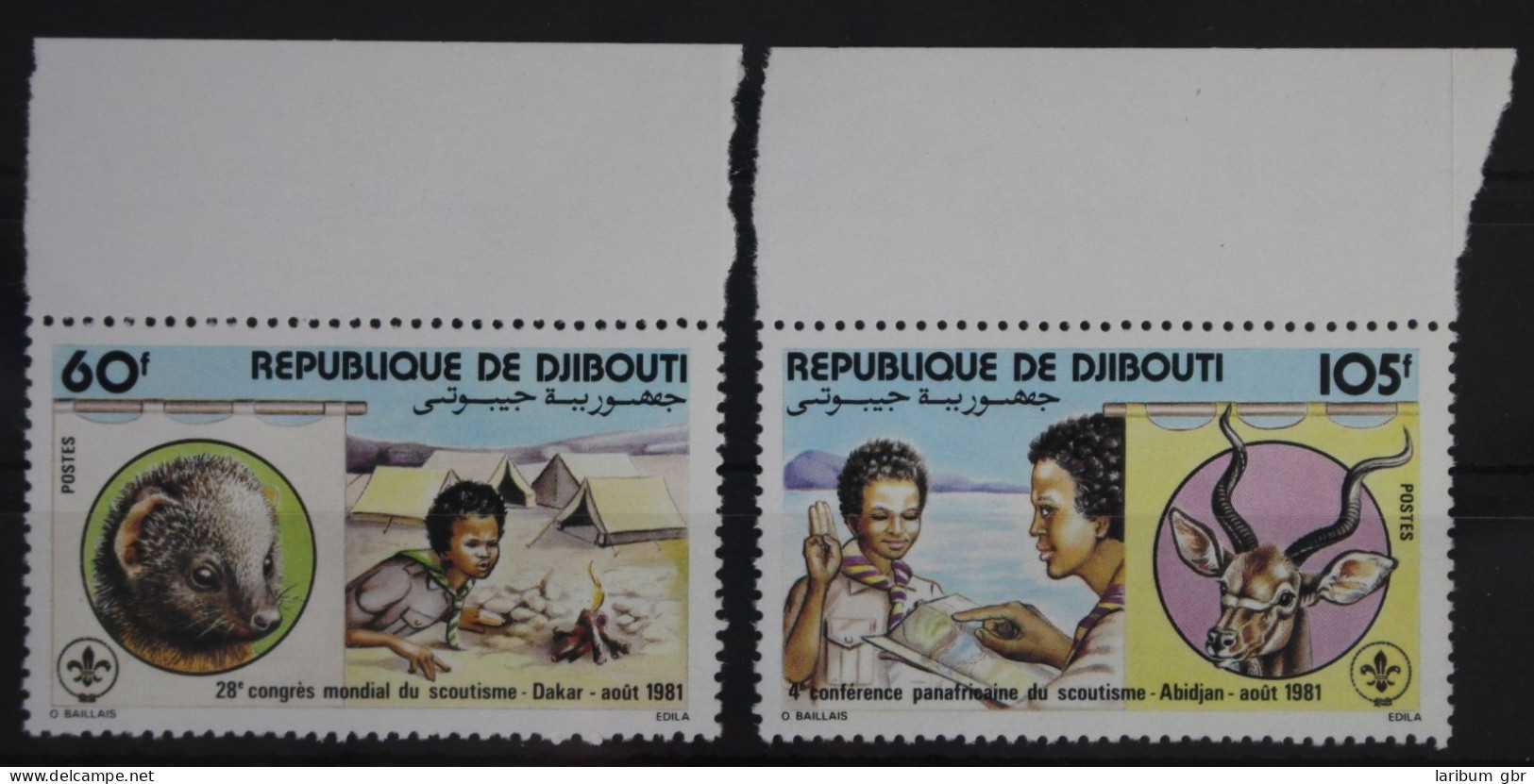 Dschibuti 308-309 Postfrisch #WP349 - Djibouti (1977-...)