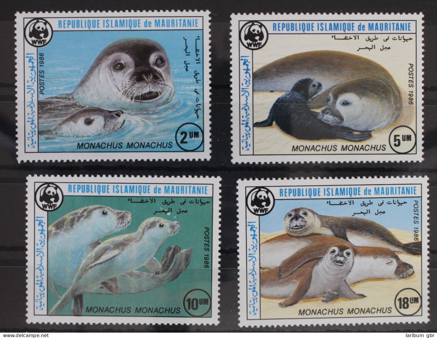 Mauretanien 871-874 Postfrisch Naturschutz Mönchsrobbe #WR765 - Mauritanië (1960-...)