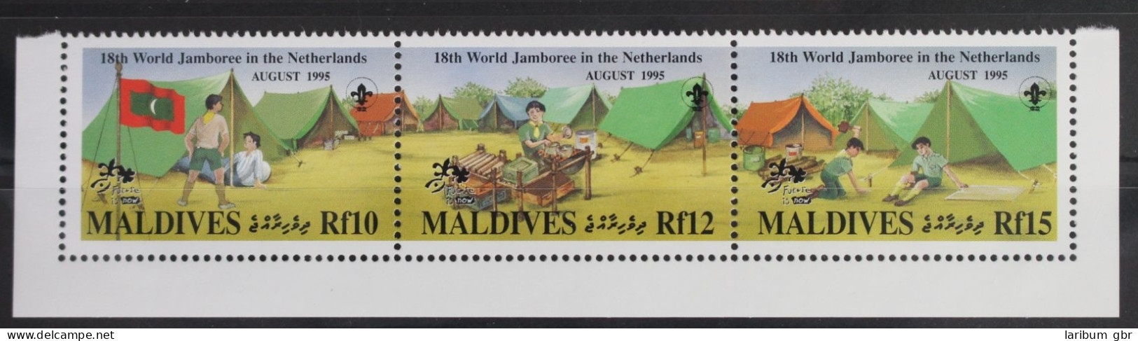 Malediven 2409-2411 Postfrisch Dreierstreifen #WP450 - Malediven (1965-...)