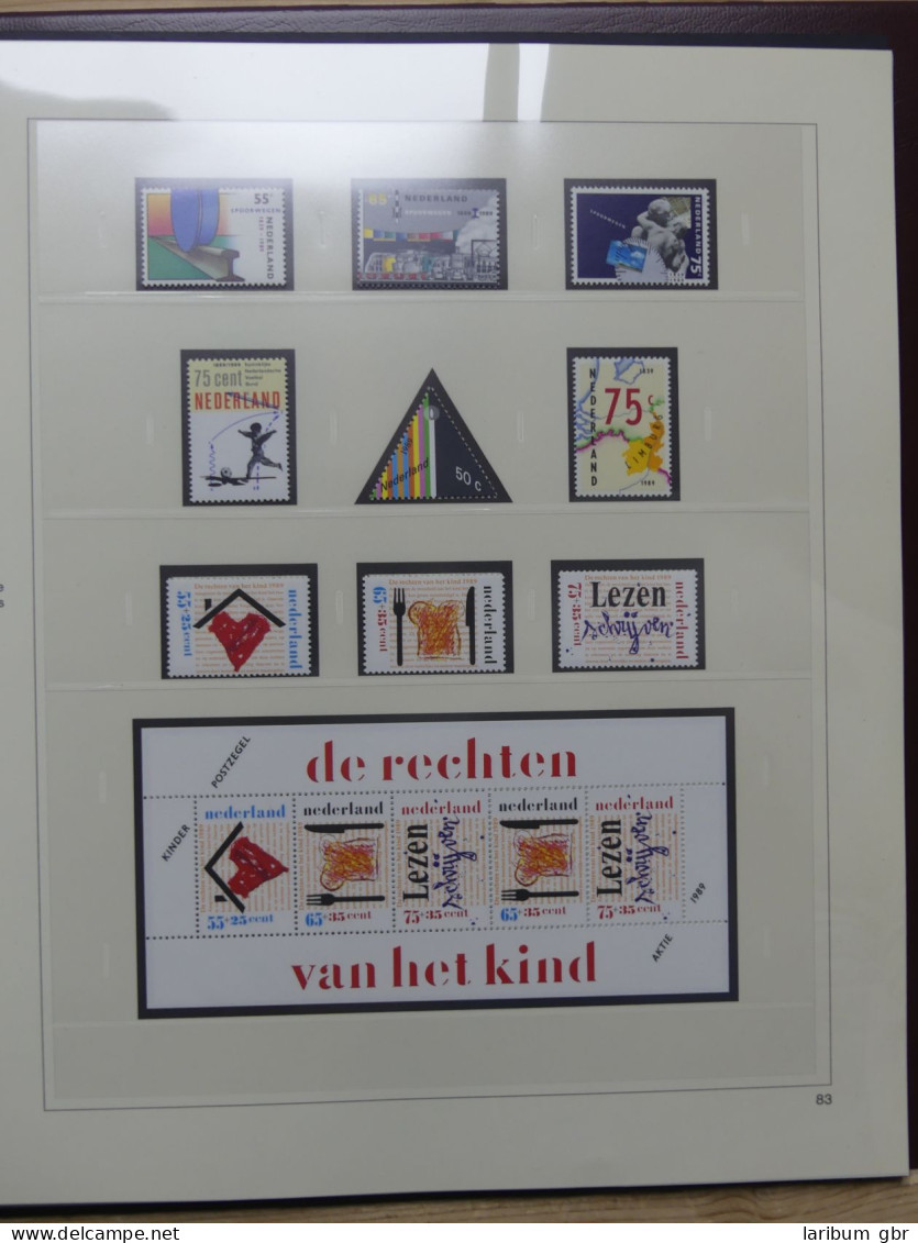 Niederlande 1980-1991 ** besammelt, Mit Markenheftchen im Safe Album #LY401