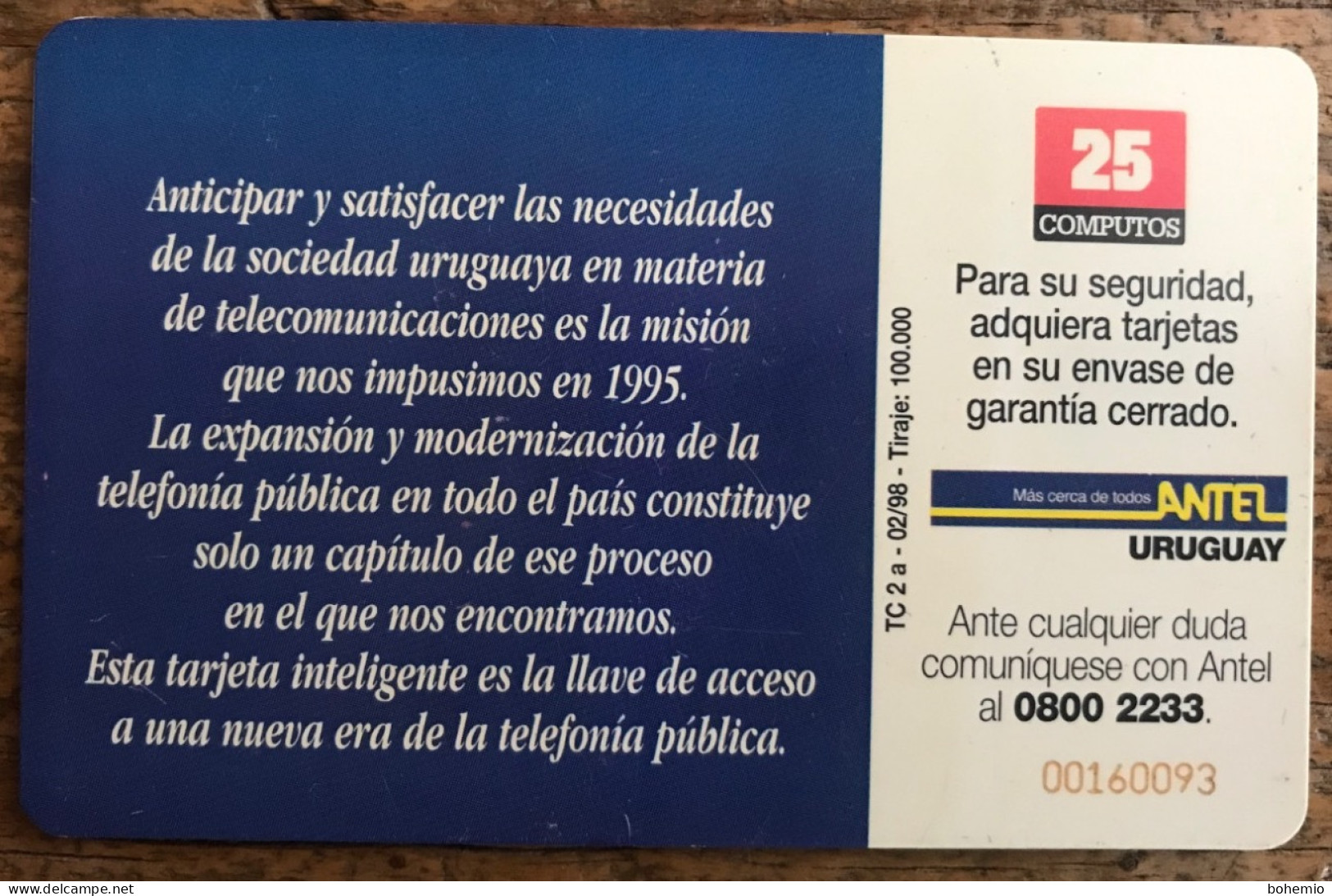 TC 2 Telefonos Chip Uruguay - Uruguay