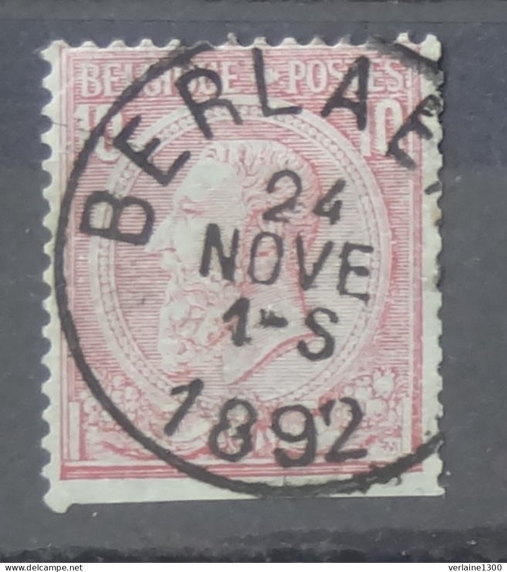 46 Avec Belle Oblitération Berlaer - 1884-1891 Leopoldo II