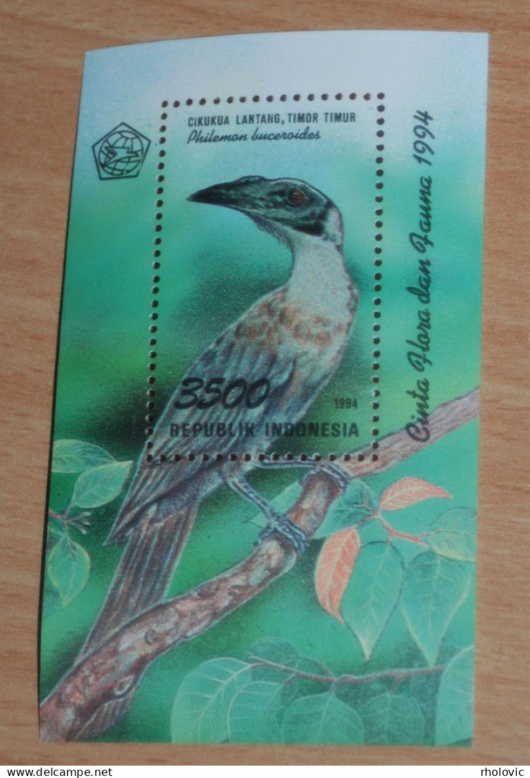 INDONESIA 1994, Birds, Animals, Fauna, Mi #B98, Souvenir Sheet, MNH** - Sonstige & Ohne Zuordnung