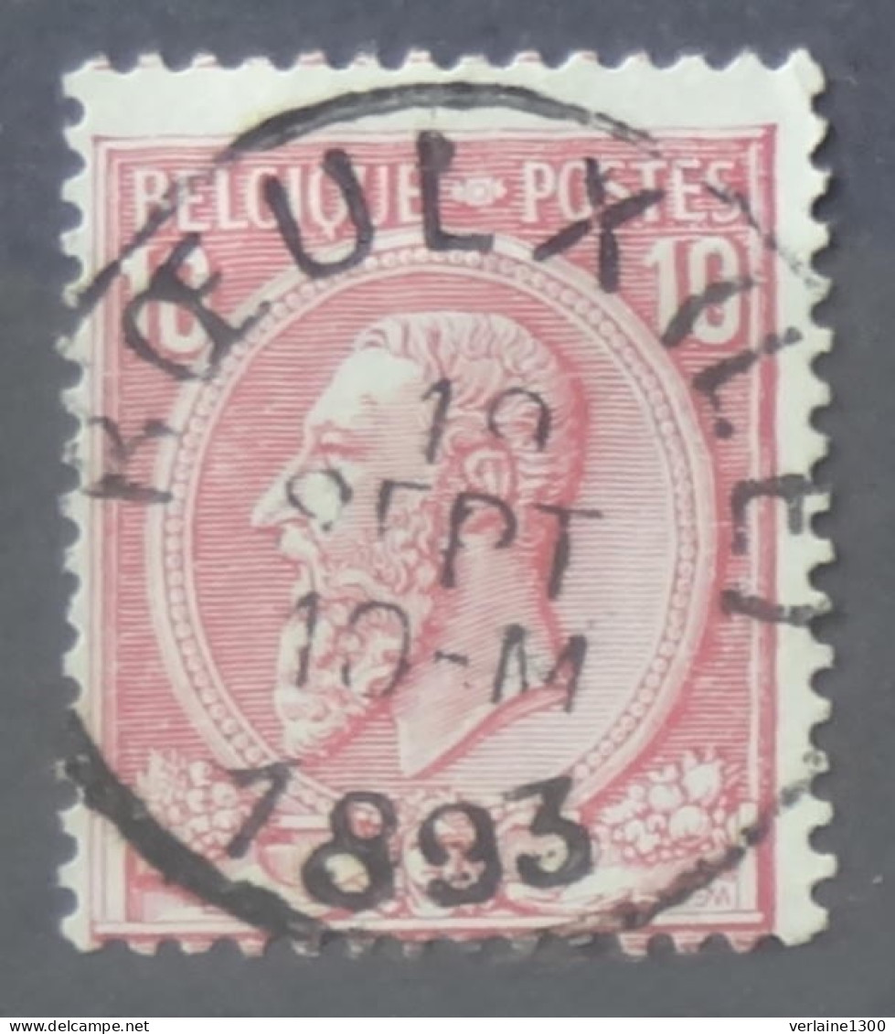 46 Avec Belle Oblitération Le Roeulx - 1884-1891 Leopold II.