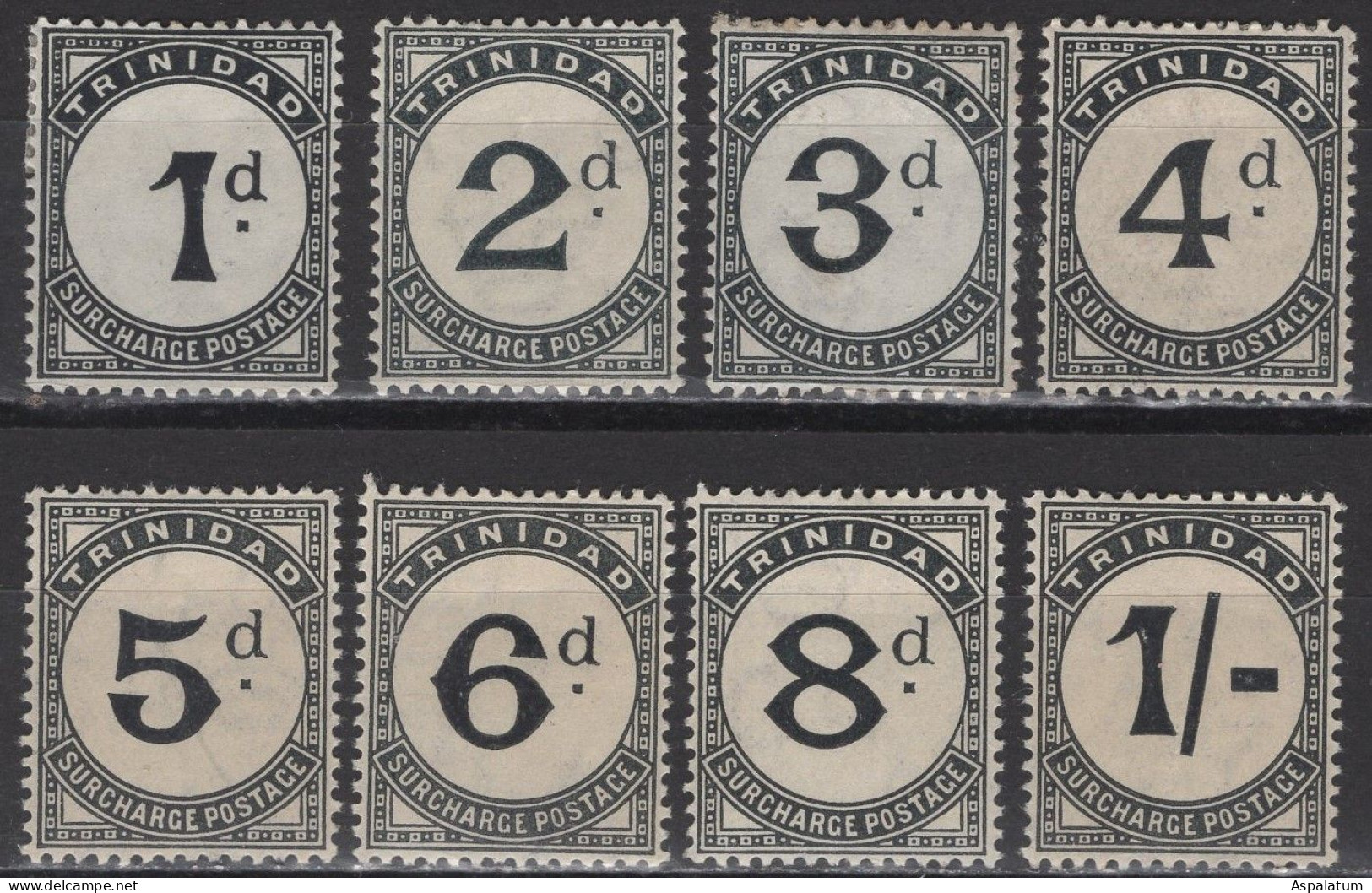 Trinidad - Postage Due - Set Of 8 - Mi 10~17 - 1906 - Trinidad & Tobago (...-1961)