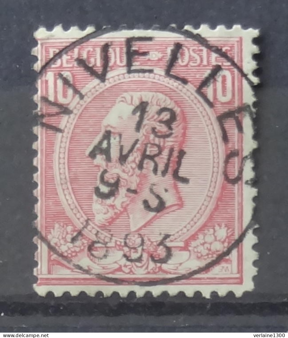 46 Avec Belle Oblitération Nivelles - 1884-1891 Leopold II.