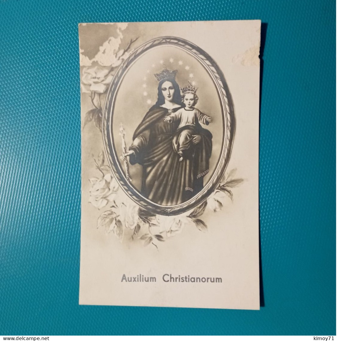 Cartolina Auxilium Christianorum. Viaggiata 1935 - Jungfräuliche Marie Und Madona