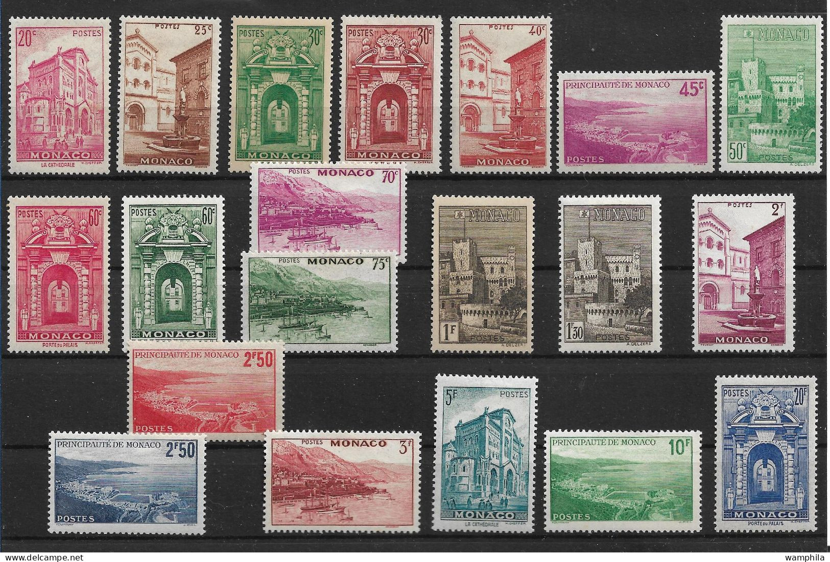 Monaco  N°169/183* Vues De La Principauté. Cote 45,50€ - Unused Stamps