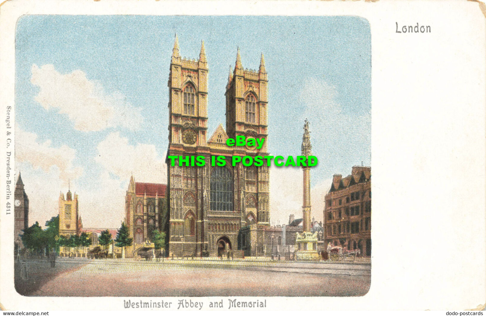 R591609 London. Westminster Abbey And Memorial. Stengel. 4311 - Sonstige & Ohne Zuordnung