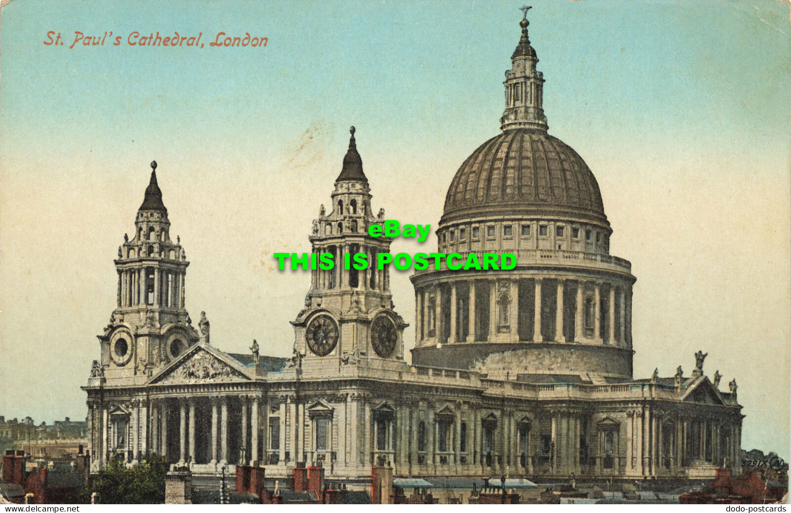 R591627 St. Pauls Cathedral. London. Valentines Series - Sonstige & Ohne Zuordnung