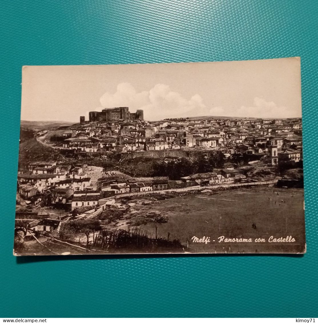Cartolina Melfi - Panorama Con Castello. Viaggiata 1954 - Potenza