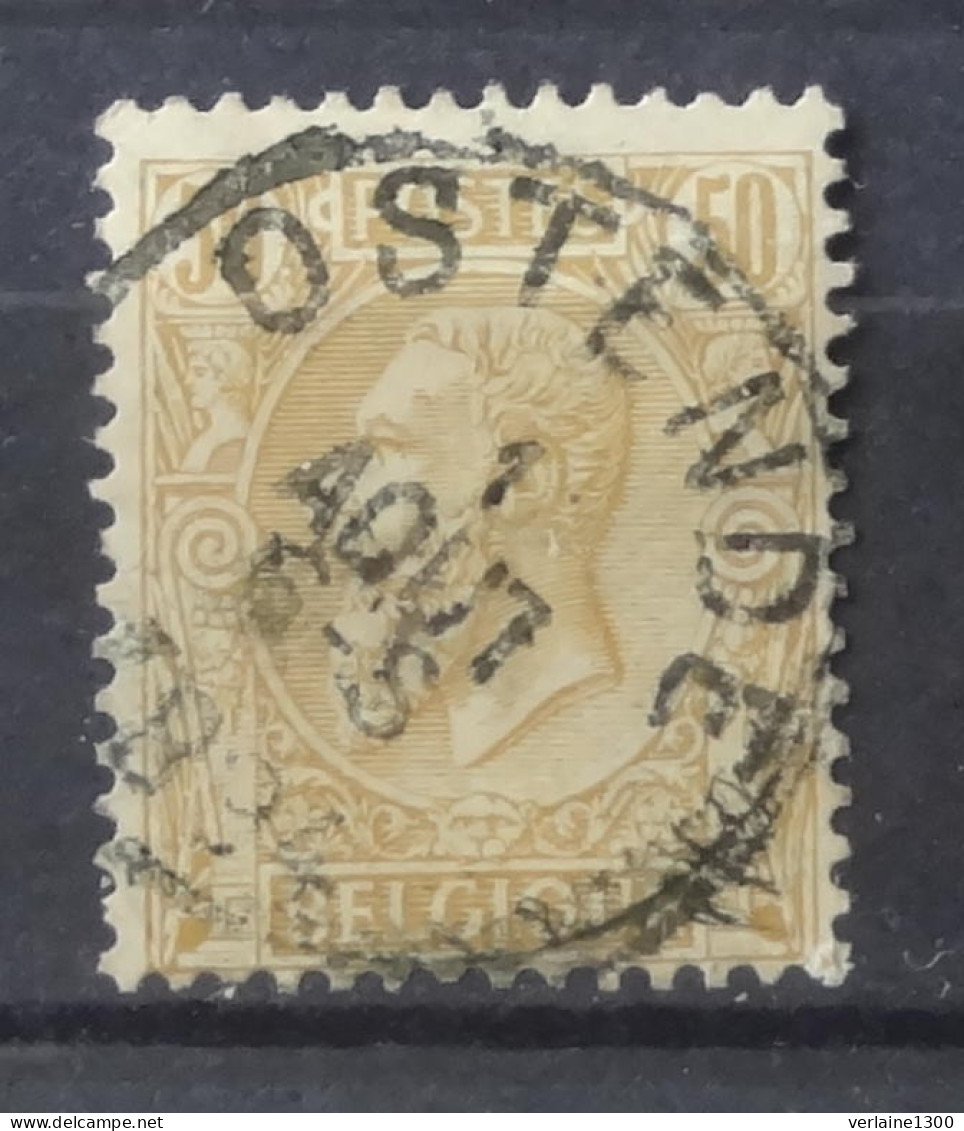 50 Avec Belle Oblitération Ostende - 1884-1891 Léopold II