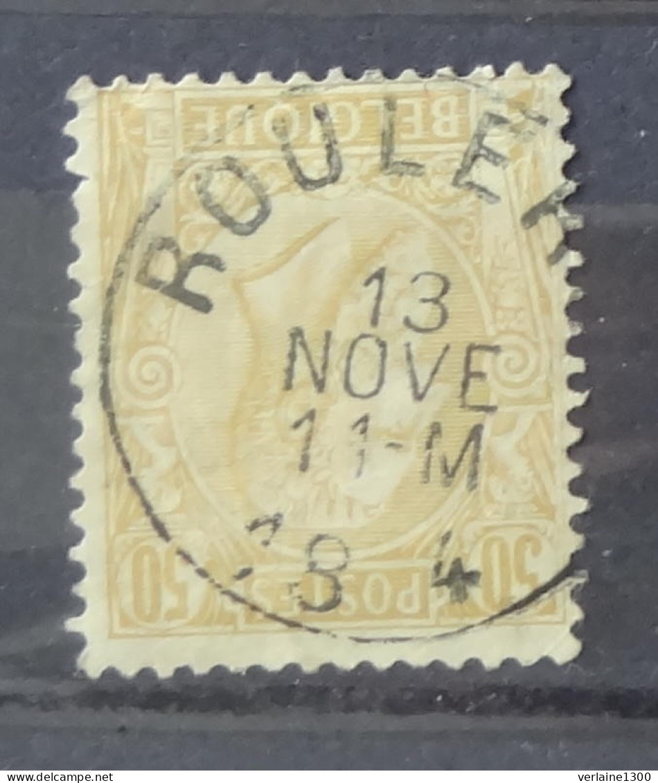 50 Avec Belle Oblitération Roulers - 1884-1891 Leopold II