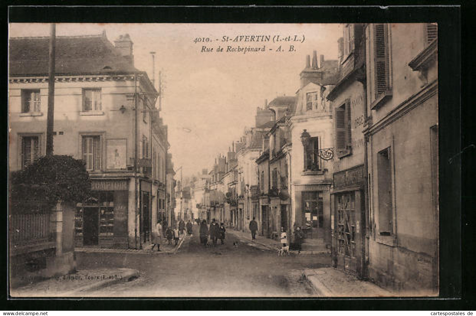 CPA St-Avertin, Rue De Rochepinard  - Saint-Avertin