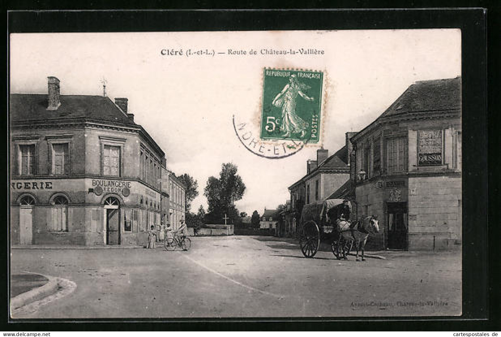 CPA Cléré, Route De Château-la-Vallière  - Altri & Non Classificati