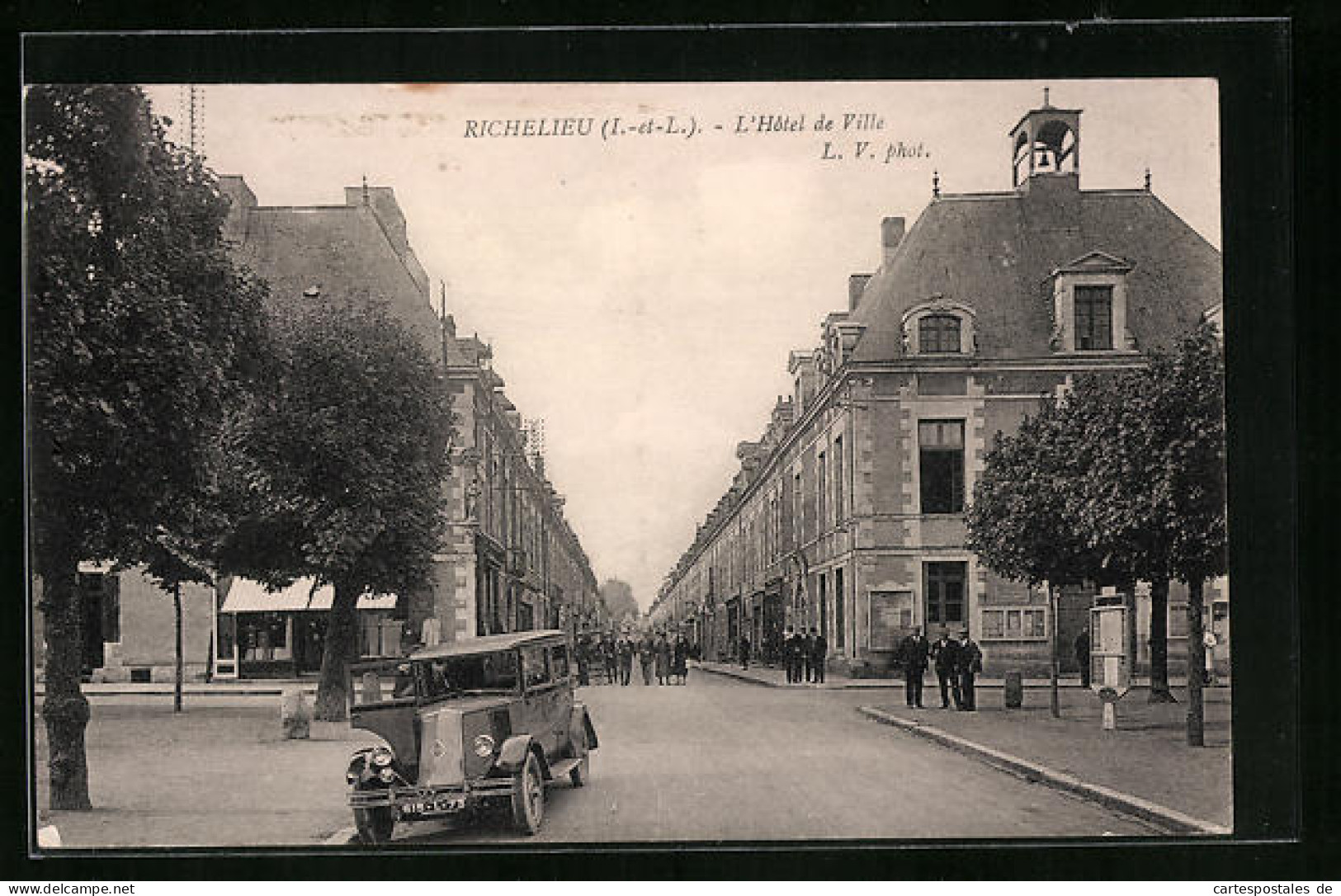 CPA Richelieu, L`Hôtel De Ville  - La Riche