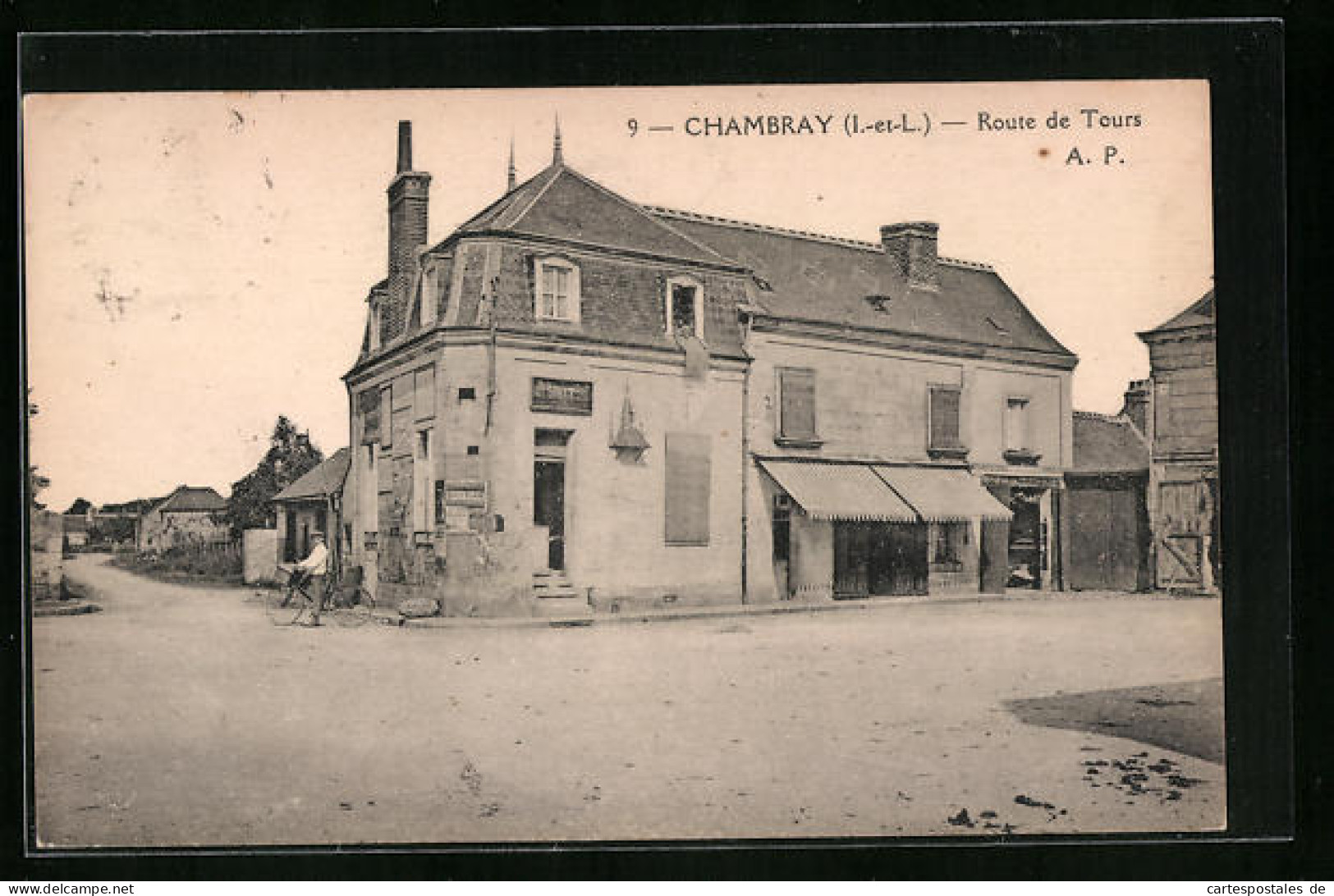 CPA Chambray, Route De Tours  - Tours