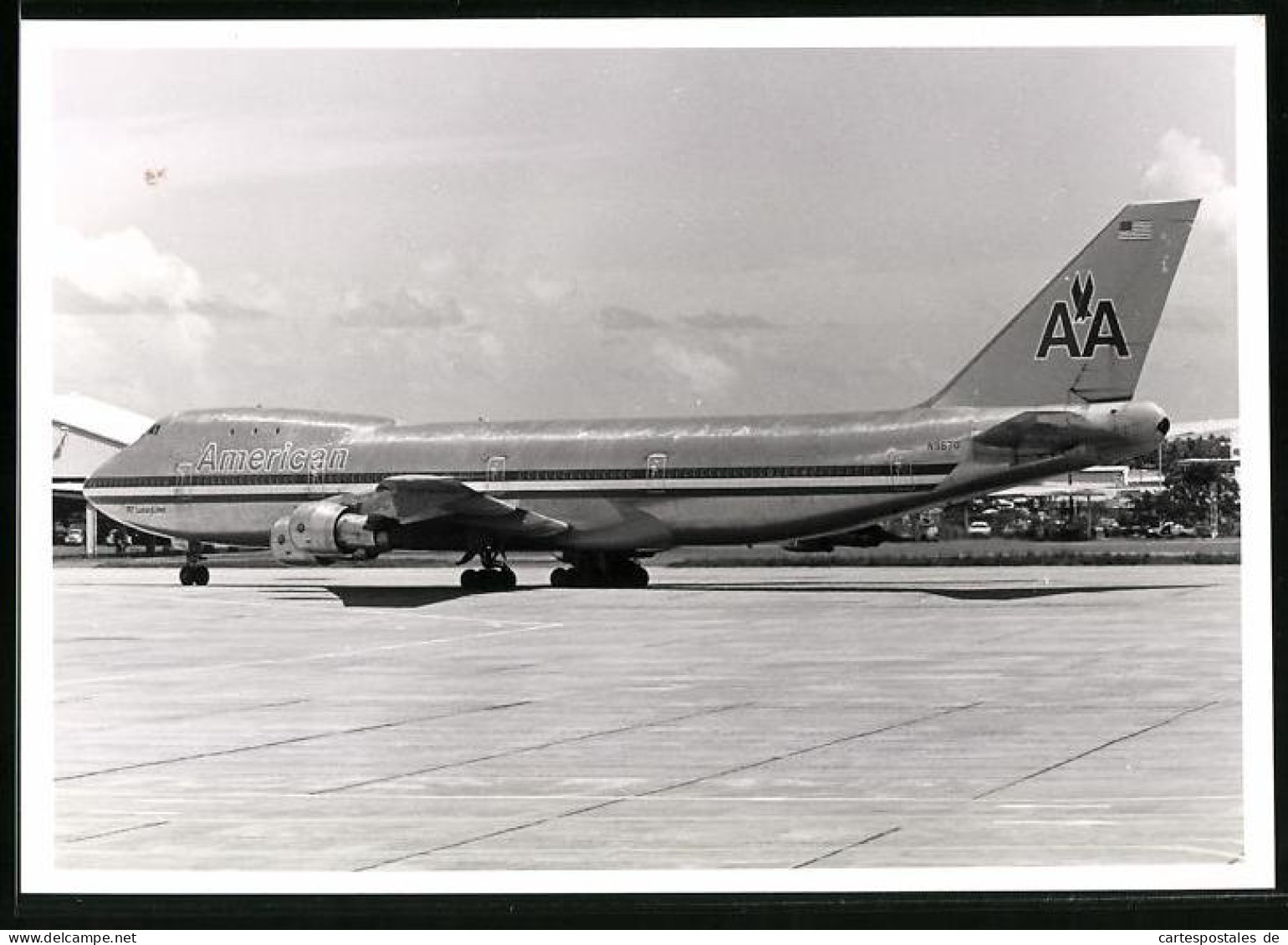 Fotografie Flugzeug - Passagierflugzeug Boeing 747 Jumbojet Der American Airlines  - Aviation