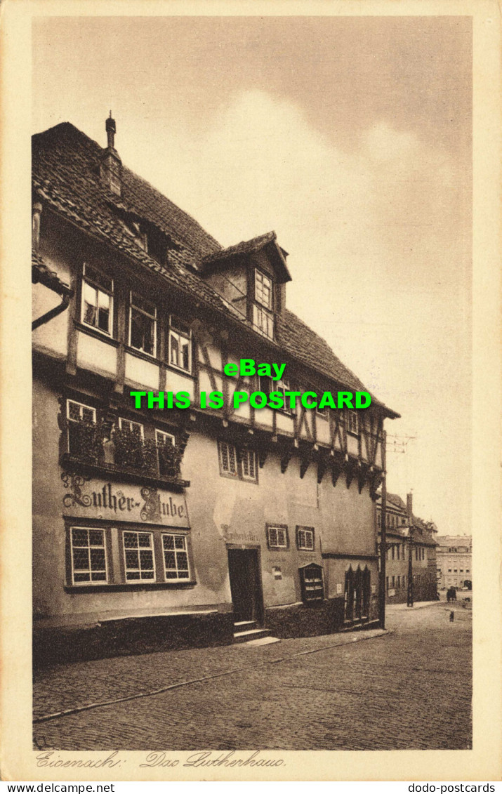 R591346 Eisenach. Das Lutherhaus. Carl Jagemann. Original Gravure Karte - Monde