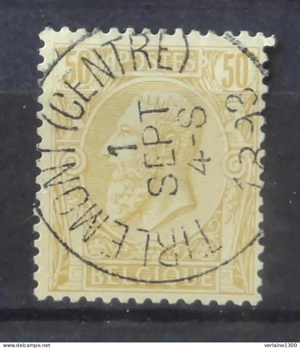 50 Avec Belle Oblitération Tirlemont ( Centre ) - 1884-1891 Leopoldo II