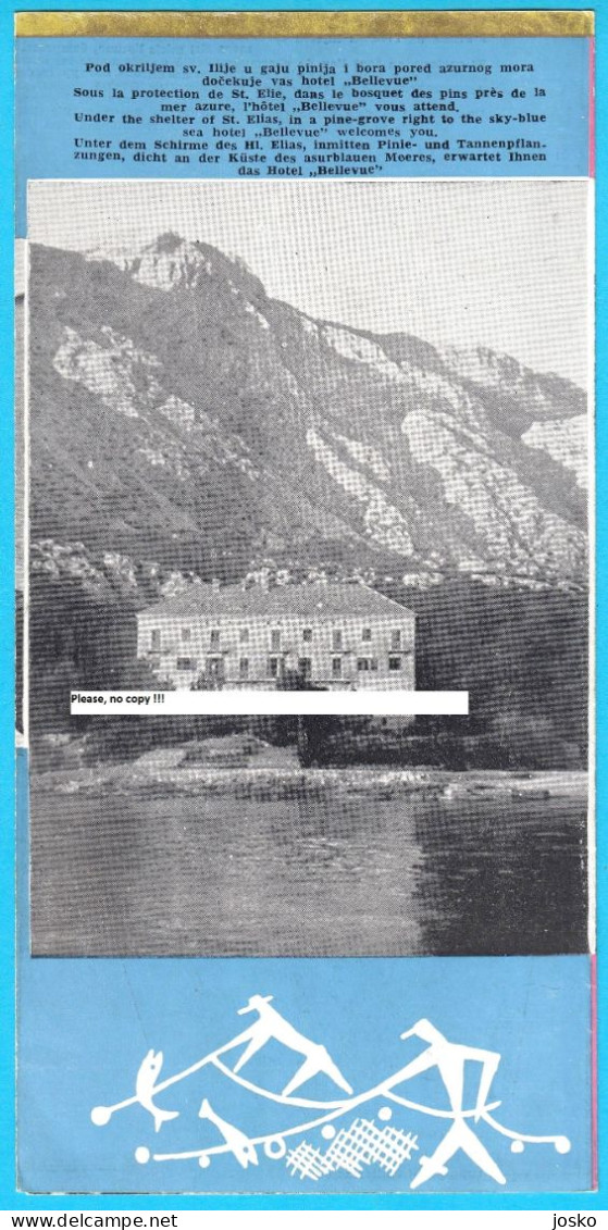 OREBIĆ (Peninsula Peljesac) Croatia Ex Yugoslavia Old Tourist Brochure From 1960s * Kroatien Croatie Croazia Croacia - Tourism Brochures