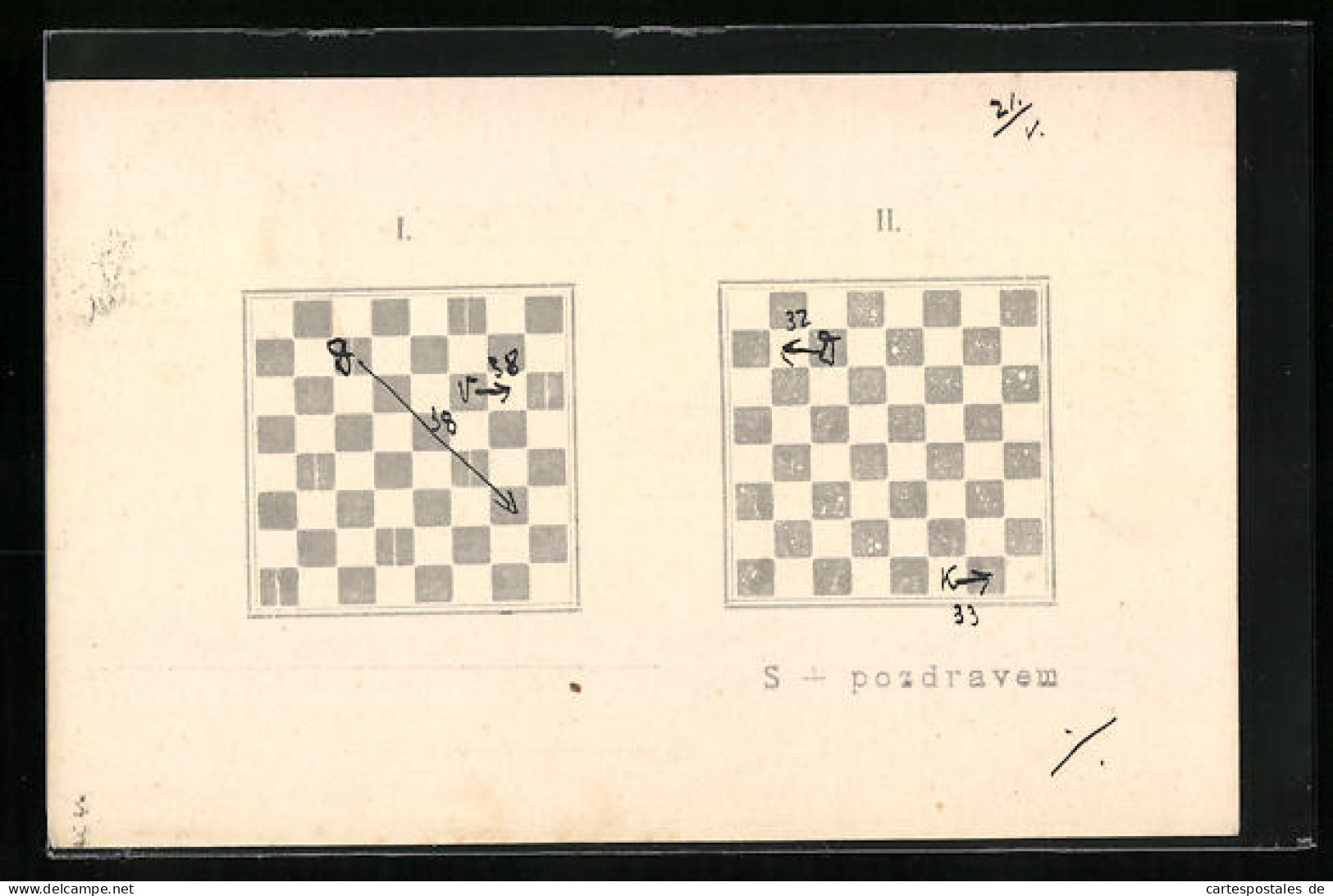 AK Schachzüge Beim Fernschach  - Schaken