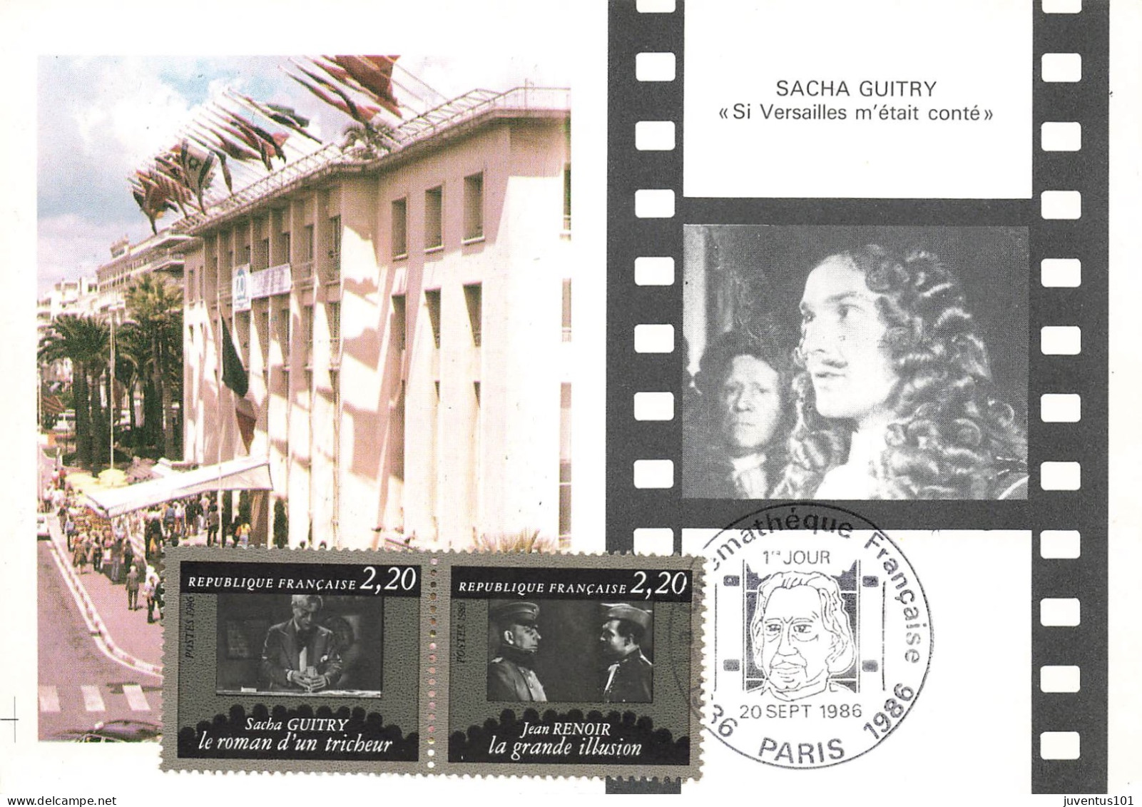 Carte Maximum-Cinémathéque-Guitry-Oblitération Paris En 1986    L2886 - Briefmarken (Abbildungen)