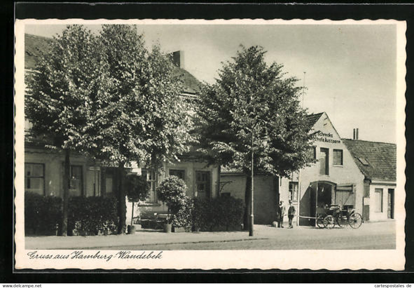 AK Hamburg-Wandsbek, Gasthof Und Ausspann Heinrich Schreck An Der Zollstrasse 25  - Wandsbek