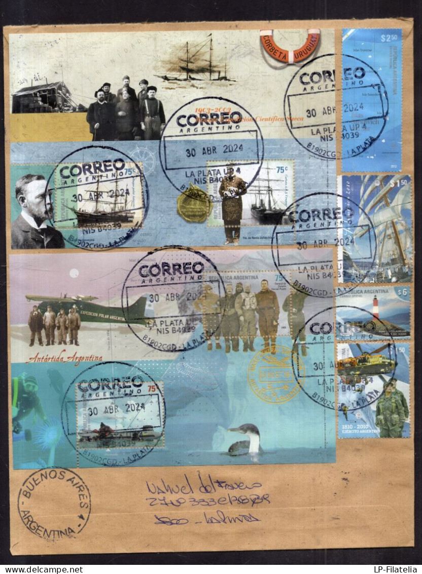 Argentina - 2024 - Antartic Fauna - Modern Stamps - Diverse Stamps - Brieven En Documenten