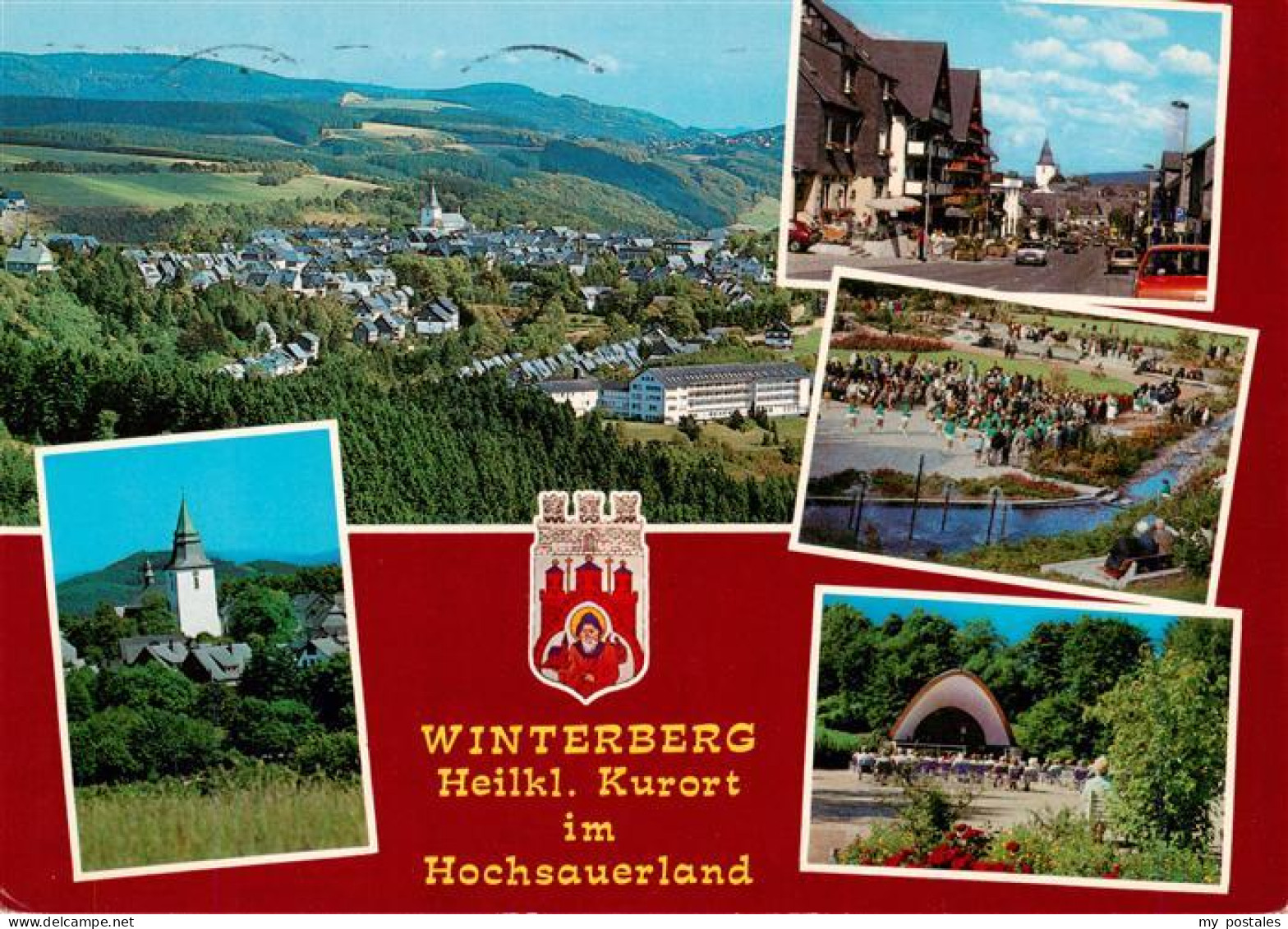 73942888 Winterberg__Hochsauerland_NRW Fliegeraufnahme Kirche Ortspartie Kurkonz - Winterberg
