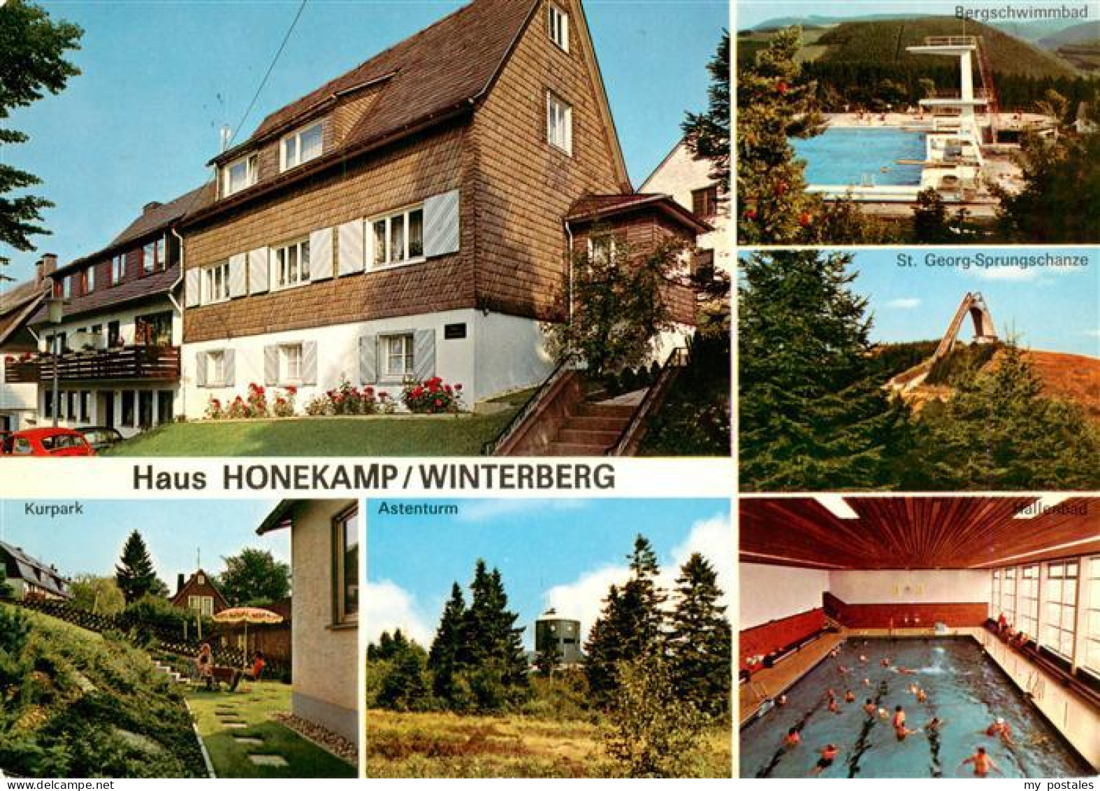 73942886 Winterberg__Hochsauerland_NRW Haus Honekamp Schwimmbad Sprungschanze Ku - Winterberg