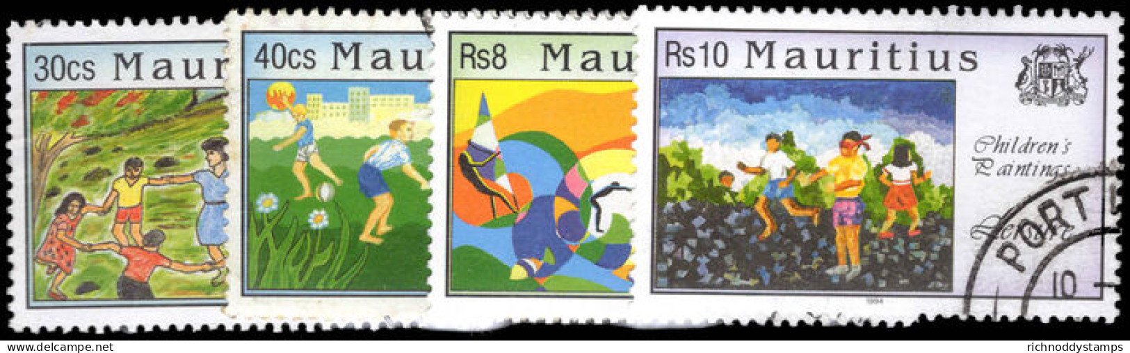 Mauritius 1994 Childrens Paintings Fine Used. - Mauritius (1968-...)