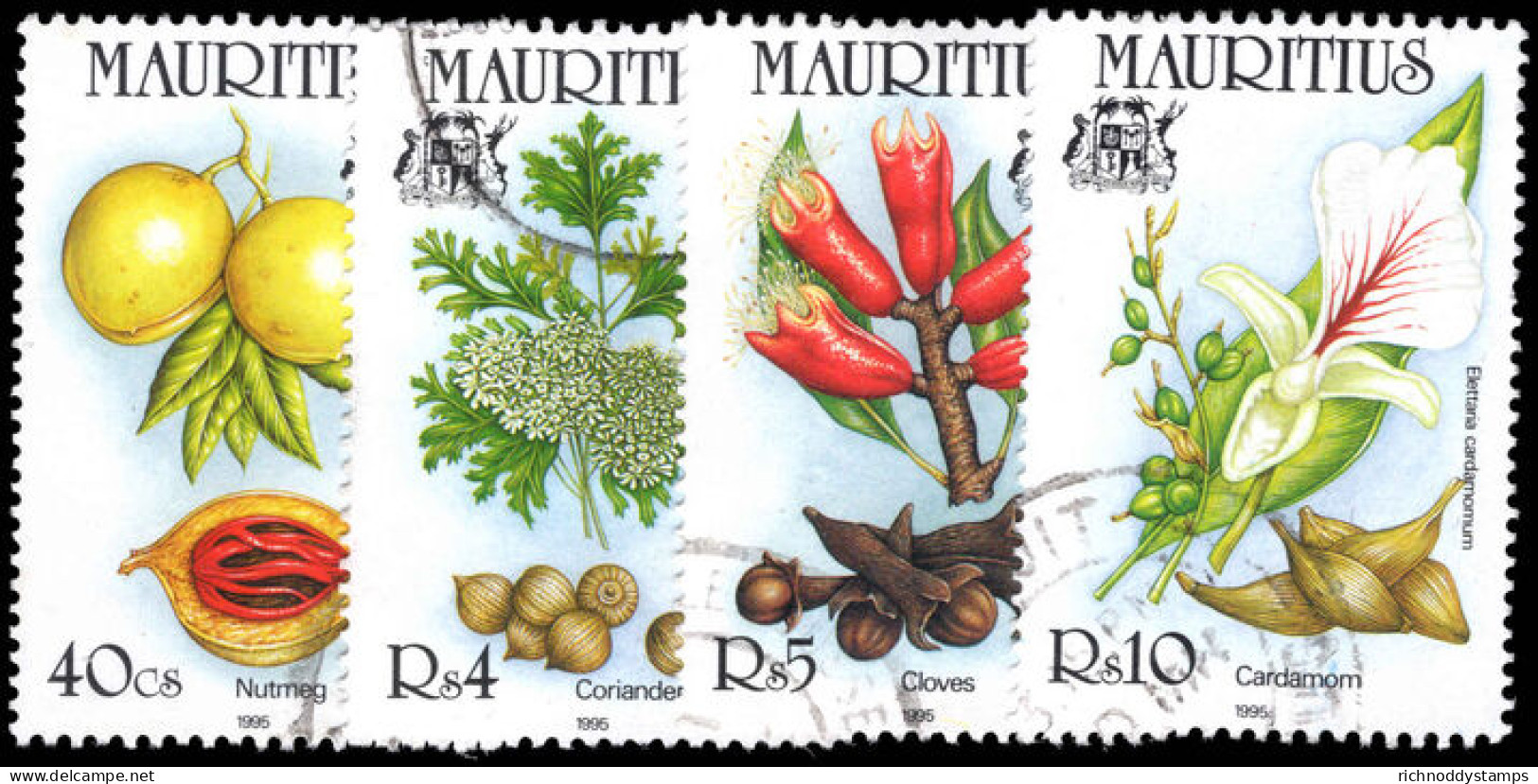 Mauritius 1995 Spices Fine Used. - Maurice (1968-...)