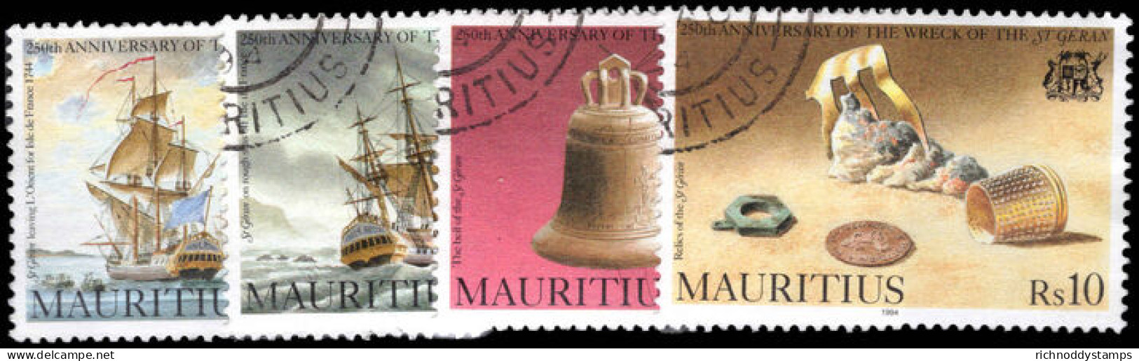 Mauritius 1994 250th Anniversary Of The Wreck Of Geran Fine Used. - Mauritius (1968-...)