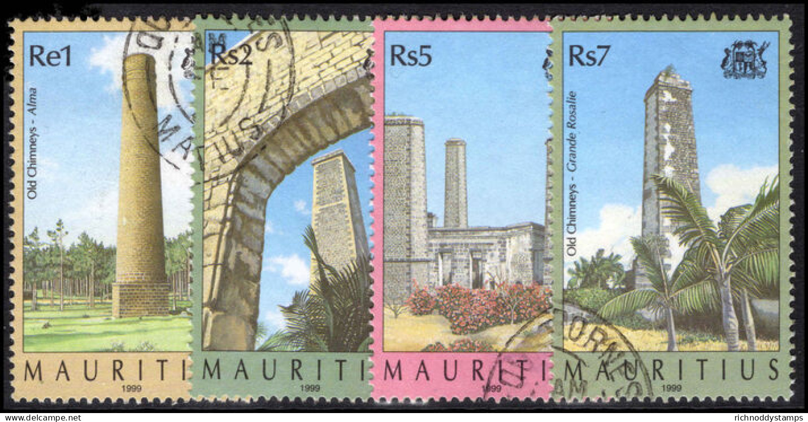 Mauritius 1995 Lighthouses Fine Used. - Mauritius (1968-...)