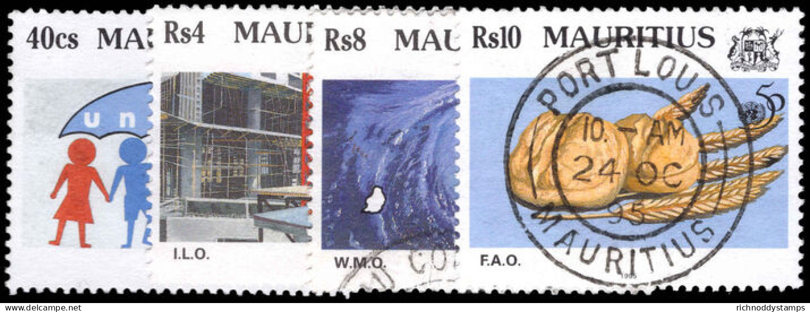 Mauritius 1995 50th Anniv Of United Nations Fine Used. - Mauricio (1968-...)