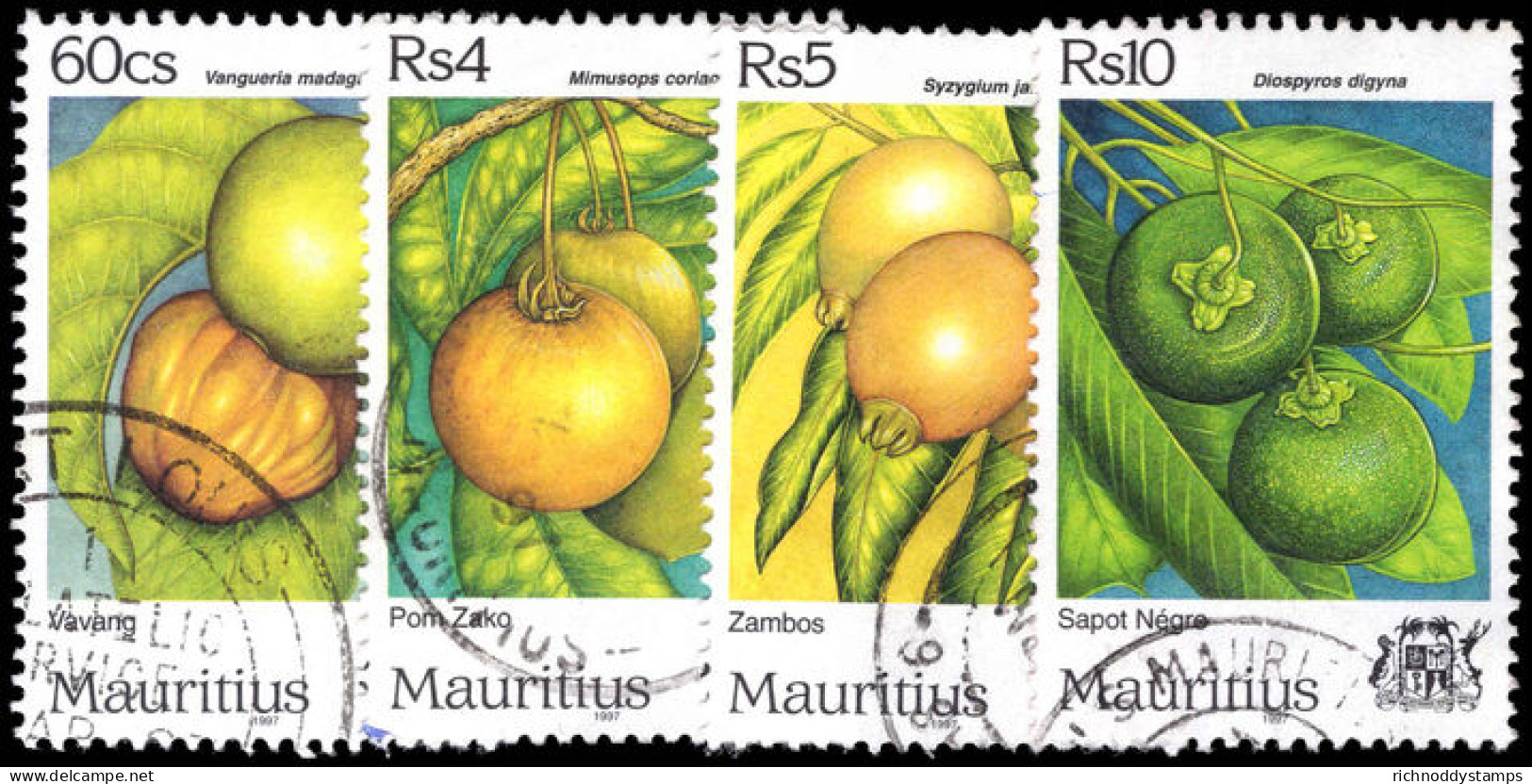 Mauritius 1997 Fruits Fine Used. - Mauritius (1968-...)